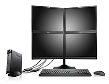 Standing with 4 Monitors View