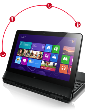 Four awesome modes, including Tablet+ for more power, ports, and longer battery life