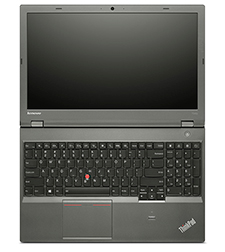 Lenovo Thinkpad T540p Laptop (open flat view)